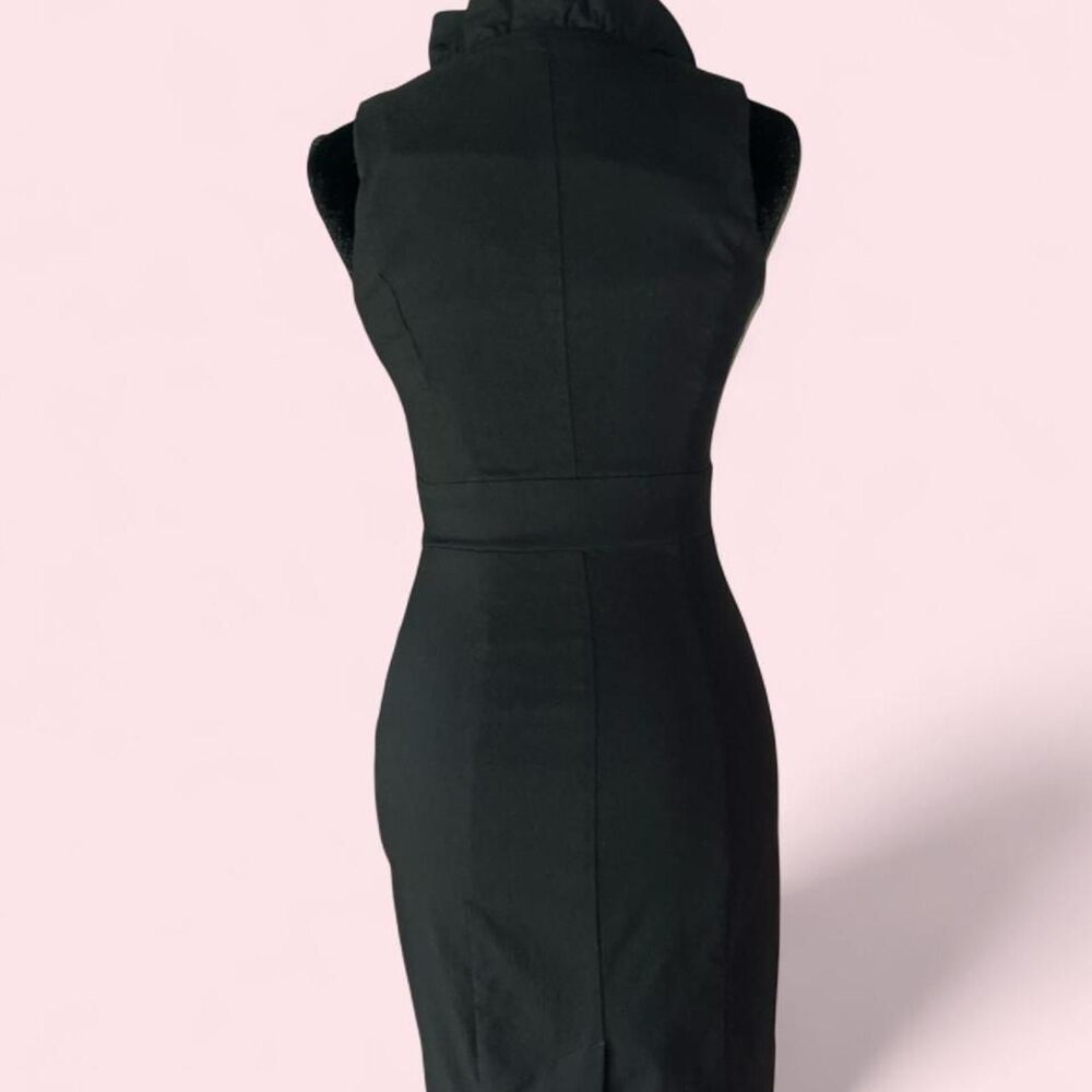 Black Ruffle Bodycon Mini Dress 🖤 - Picture 2 of 7
